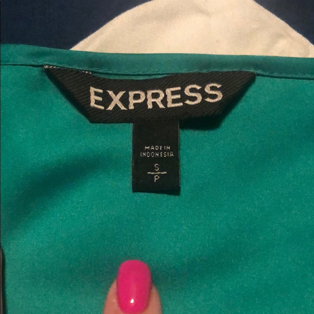 Green Express silky shirt